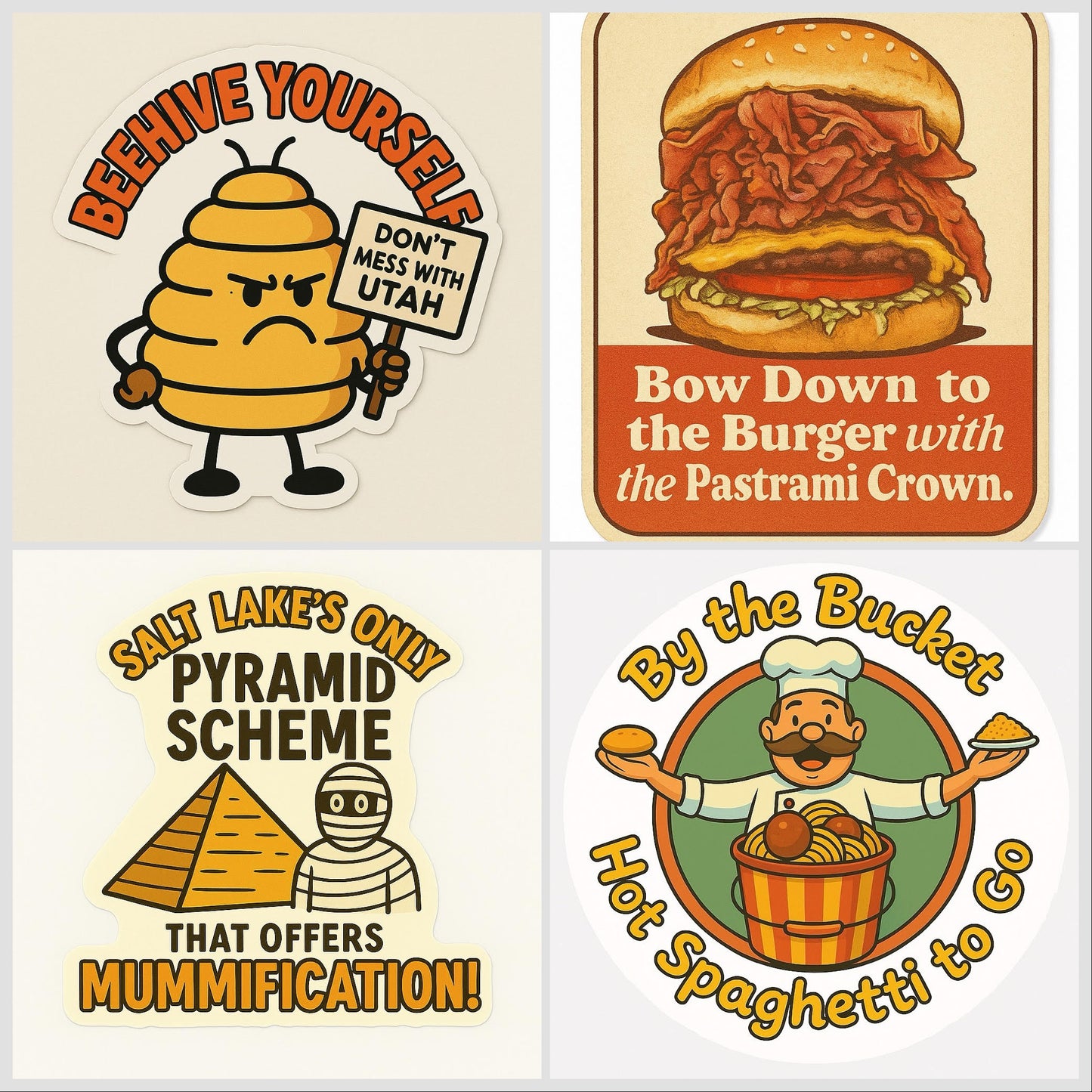 4-Sticker Variety Pack